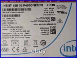 Intel 4TB DC P4500 NVMe PCIE Internal SSD SSDPE2KX040T7 PEX4SFF8639