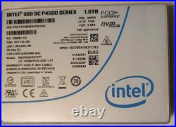 Intel DC P4500 NVMe SSD 1TB U. 2
