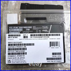 Intel Optane P4800x 375GB U. 2 NVME PCIE SSDPE1K375GAP1 HPE PN 877718-001 SSD New