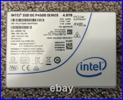Intel SSD DC P4500 4.0TB 2.5 NVMe PCIe SSD SSDPE2KX040T7 better than 3.84TB