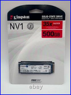 KINGSTON NV1 500GB NVME PCIE M. 2 2280 SSD Solid State Drive (SEALED NEW)