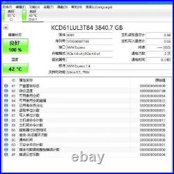KIOXIA CD6 3.84TB SSD U. 2 2.5 KCD61LUL3T84 NVME Solid State Drive U. 2