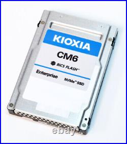 KIOXIA CM6 800GB NVMe PCIe Gen4 U. 3 2.5 Enterprise Server SSD KCM6XVUL800G