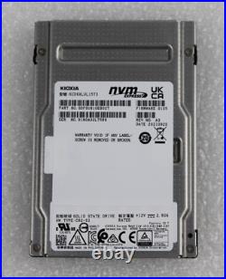 KIOXIA KCD6XLUL15T3 15.36TB NVMe PCIe 4.0 x4 2.5 Internal Solid State Drive SSD