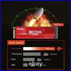 KingSpec 2TB M. 2 SSD 2280 NVMe PCIe Gen4x4 Read Speed up to 7400MB