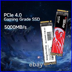 Kingchuxing 2TB Gaming SSD For PS5 PCIe 4.0 NVMe M. 2 Internal Solid State Drive
