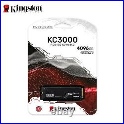 Kingston 2TB 4TB KC3000 PCIe 4.0 NVMe M. 2 2280 SSD Read Speed 7000MB/s