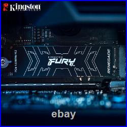 Kingston 4TB FURY Renegade PCIe 4.0 NVMe M. 2 SSD Speed up to 7300 MB/s Tracking#
