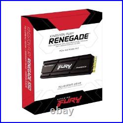 Kingston Fury Renegade 2TB PCIe Gen 4 NVMe M. 2 Internal Gaming SSD with Heat Sink