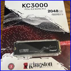 Kingston KC3000 2048GB PCIe 4.0 NVMe M. 2 SSD Desktop and Laptop SKC3000D/2048G