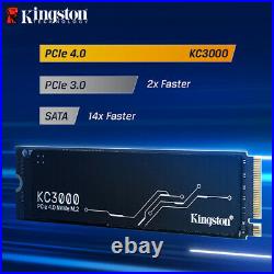 Kingston KC3000 4TB PCIe 4.0 NVMe M. 2 2280 SSD 3D TLC NAND SKC3000D +Tracking#