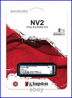 Kingston NV2 M. 2 2280 250GB 500GB 1TB 2TB 4TB NVMe PCIe 4.0 Internal SSD LOT