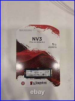 Kingston NV3 1TB M. 2 2280 NVMe SSD PCIe 4.0 Gen 4x4 Up to 6000 1TB, blue