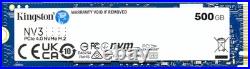 Kingston NV3 500GB M. 2 2280 NVMe SSD PCIe 4.0 Gen 4x4 Up to 5000 MB/s