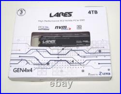 LARES LEVEN JPS800 4TB PCIe Gen4 Speed up to 5,000MB/s 3D NAND NVMe M. 2 SSD LARES LEVEN JPS800 4TB PCIe Gen4 Speed up to 5,000MB/s 3D NAND NVMe M. 2 SSD