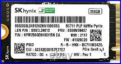 LOT 10 SK Hynix 256Gb PCIe NVMe SSD M. 2 Solid State Drive 2242 HFM256GD3HX015N