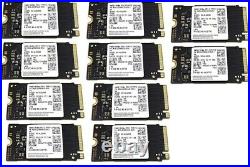 LOT OF 10 Samsung PM991 256Gb PCIe NVMe SSD Gen3x4 M. 2 Solid State Drive 2242