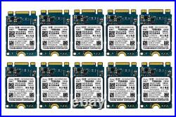LOT of 10. 128GB SSD M. 2 PCIE NVME 2230 Solid State Drive Toshiba