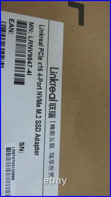 LRNV9547-4I Linkreal 4 Port PCIe x16 NVMe M. 2 SSD Adapte