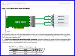 LSI 9400-16i PCIe 3.1 x8 NVMe SAS SATA Tri-Mode HBA Controller