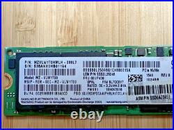 Lenovo 1TB M. 2 PCIe NVMe SSD 100% Remaining Samsung SED MZ-VLW1T 00UP438 PM961