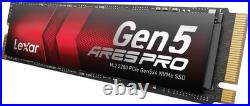 Lexar ARES PRO 2TB Gen 5 SSD PCIe 5.0 x 4 NVMe M. 2 2280 Up to 14,000MB/s & BOX