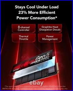 Lexar ARES PRO 2TB Gen 5 SSD PCIe 5.0 x 4 NVMe M. 2 2280 Up to 14,000MB/s & BOX Lexar ARES PRO 2TB Gen 5 SSD PCIe 5.0 x 4 NVMe M. 2 2280 Up to 14,000MB/s & BOX