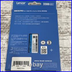 Lexar NM610 PRO 2TB M. 2 2280 PCIe Gen3x4 NVMe SSD S/N QGK199R000056P1128