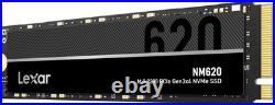 Lexar NM620 256GB SSD, M. 2 2280 PCIe Gen3x4 NVMe 1.4 Internal SSD, Up to 3500MB/
