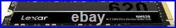 Lexar NM620 256GB SSD, M. 2 2280 PCIe Gen3x4 NVMe 1.4 Internal SSD, Up to 3500MB/