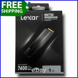 Lexar NM790 1TB PCIe Gen4x4 M. 2 2280 NVMe SSD \w Heatsink For PS5 Laptop Desktop