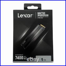 Lexar NM790 1TB PCIe Gen4x4 M. 2 2280 NVMe SSD \w Heatsink For PS5 Laptop Desktop