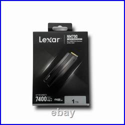 Lexar NM790 1TB PCIe Gen4x4 M. 2 2280 NVMe SSD \w Heatsink For PS5 Laptop Desktop