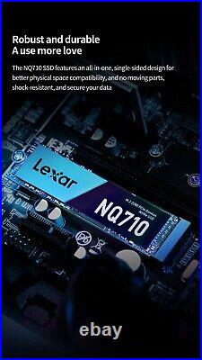 Lexar NQ710 SSD M. 2 NVMe PCIe 4.0x4 1TB/500GB Ultimate Performance for Gaming