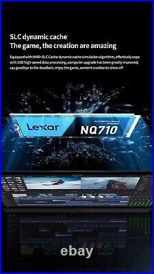 Lexar NQ710 SSD M. 2 NVMe PCIe 4.0x4 1TB/500GB Ultimate Performance for Gaming