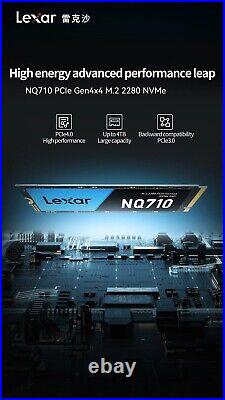 Lexar NQ710 SSD M. 2 NVMe PCIe 4.0x4 1TB/500GB Ultimate Performance for Gaming