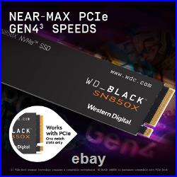 Lightning-Fast 2TB SN850X NVMe Gaming SSD Gen4 PCIe, M. 2 2280 Up to 7,300