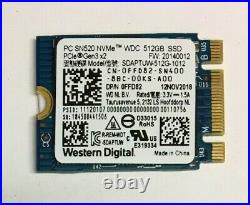 Lot of 10 512GB M. 2 PCIE NVME 2230 SSD Major Brand Samsung, WD, SK Hynix