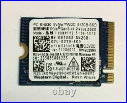 Lot of 10 512GB M. 2 PCIE NVME 2230 SSD Major Brand Samsung, WD, SK Hynix
