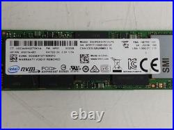 Lot of 2 Intel Pro 6000p SSDPEKKF512G7H 512 GB NVMe 80mm SSD
