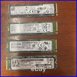Lot of 4 Mixed Brand 512GB SSD PCIe NVMe MZ-VLB5120 Lenovo Intel Samsung