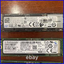Lot of 4 Mixed Brand 512GB SSD PCIe NVMe MZ-VLB5120 Lenovo Intel Samsung