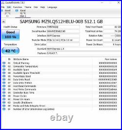 Lot of 5 Samsung PM991a PCie NVMe MZ-9LQ512B 512GB SSD M. 2 2230 MZ9LQ512HBLU