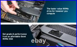 M. 2 NVMe 2280 PCIe Gen4 CRUCIAL P3 PLUS 500GB 1TB 2TB SSD Up to 5000MB/s