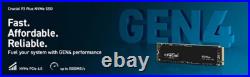 M. 2 NVMe 2280 PCIe Gen4 CRUCIAL P3 PLUS 500GB 1TB 2TB SSD Up to 5000MB/s