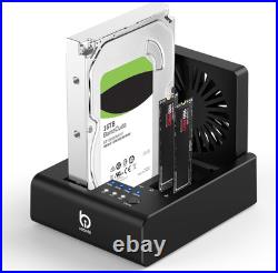 M. 2 Nvme & SATA Hard Drive Docking Station, USB C 10Gbps Hard Drive Cloner for M