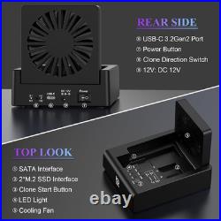 M. 2 Nvme & SATA Hard Drive Docking Station, USB C 10Gbps Hard Drive Cloner for M