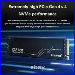 M. 2 PCIe 4.0 Kingston KC3000 Ultra-Fast NVME SSD for PS5 & PC