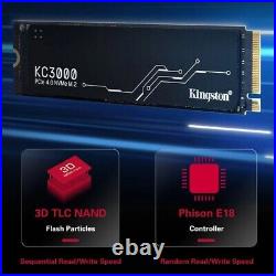 M. 2 PCIe 4.0 Kingston KC3000 Ultra-Fast NVME SSD for PS5 & PC