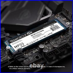 MP33 256GB SLC Cache 3D NAND TLC Nvme 1.3 Pcie Gen3X4 M. 2 2280 Internal SSD R/W